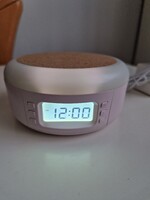 Ébresztőóra, elemmel vagy tápkábellel, kellemes csengőhangokkal: madár,hullámok,erdő,áramlat,zongora