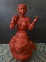 Tóth Vali terakotta kerámia figura