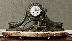 Különlegesen szép, francia art deco ( 1920-30)  ,bútor vagy kandalló óra !