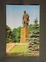 Képeslap,Ukrajna,Kijev,Tarasz Sevcsenko-emlékmű látkép,részlet,1974-