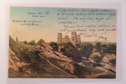 Képeslap,Miskolc,Diósgyőri vár, 1907, Dr Trenkler és Társa Lipcse kiadása.