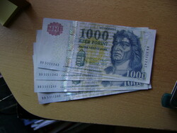 Sorszámkövető 1000 Ft 4db
