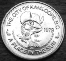Kanada 1 spoolmak dollár 1974 Kamloops - British Columbia