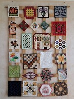 Patchwork falikép 25 év 25 technika