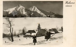 Képeslap: Magas Tátra, Szlovákia, 1940-50.
