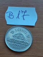 KANADA 5 CENT 2009 II. Erzsébet királynő, HÓD, Nikkellel bevont acél  B17