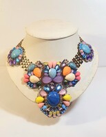 Színes strasszos elegáns nyakék (1227)