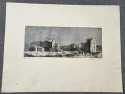 Szemerédy Óbudai részlet rézkarc