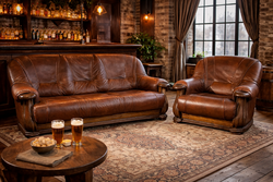 Bőr ülőgarnitúra