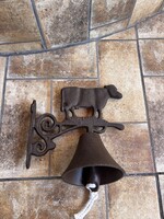 Öntöttvas  tehenes  állatos  csengő  kolomp harang, ajtòdísz