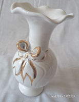 Arany masnis fehér váza