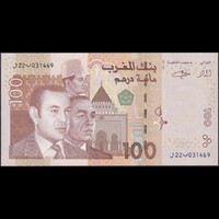 Marokkó 100 Dirhams 2002 P-70 UNC