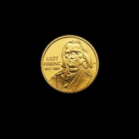 LISZT FERENC -( 1811 - 1884) ARANYOZOTT EMLÉKÉRME