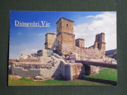 Képeslap,Miskolc,Diósgyőr várrom  látkép,részlet,2000-