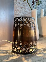 Modern réz iparművész lámpa – 1970-es évek | Egyedi darab