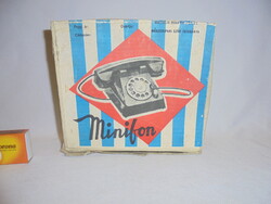 Retro "MINIFON" játék telefon doboza