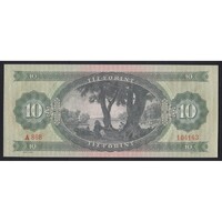 Hungary, 10 forints 1962 - reverse back print ef+
