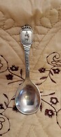 Viking mintás ezüstözött kanál, díszkanál (L6001)