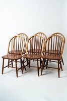 Erik Ole Jørgensen – teak Windsor-stílusú étkezőszék garnitúra