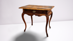 Intarziás barokk szalonasztal XVIII.sz