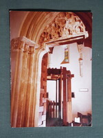 Képeslap,Forte fotó,Sopron,múzeum,A régi zsinagóga bejárata látkép,részlet, 1970-