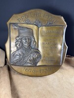 R. Kiss Lenke (1926-2000) - Rákóczi bronz fali képe