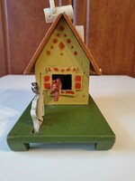 Antik régi fa mese zenedoboz 1950.