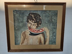 Seres László Kortárs Art deco RITKA!Aukciós darab