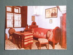 Képeslap,Forte fotó,Sopron,pék múzeum,Báckerei múzeum,lakószoba látkép,részlet, 1970-