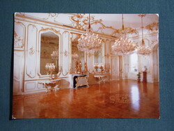 Képeslap,Forte fotó,Keszthely,Festetics kastély, Helikon múzeum,nagyterem látkép,részlet, 1970-