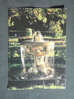 Képeslap,Oroszország,Leningrád,Szentpétervár,Petrodvorec palota,kastély,szökőkút látkép,1987-