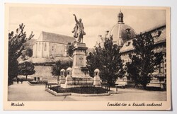 Képeslap, Miskolc, Erzsébet tér, Margit fényképészet Márton Jenő felvétel, Divald