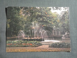 Képeslap,Oroszország,Leningrád,Szentpétervár,Petrodvorec palota,kastély,szökőkút látkép,1987-