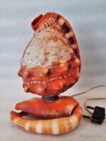 Antik tengeri csiga kámea asztali hangulat lámpa