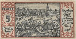 50 pfennig 1921 Berlin 5. kerület Friedrichshain UNC