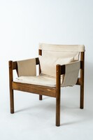 Vintage IKEA Modell- Frej vászonból készült fotel Christer Blomquist - ritka