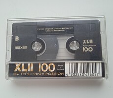 MAXELL XL-II 100  , kifogástalan állapotú audio kazetta   .