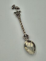 Gólyás ezüst kanál - születésnapra, keresztelőre