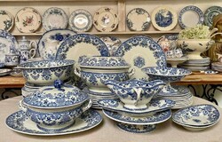 Álomszép, antik, francia Gien étkészlet 10 fő részére