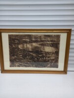 Szőnyi István   Dunakanyar rézkarc