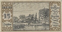 50 pfennig 1921 Berlin 15. kerület Treptow UNC