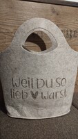 Ajándék táska filcből ( ajándék tasak, filc )