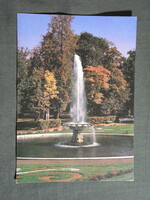Képeslap,Oroszország,Leningrád,Szentpétervár,Petrodvorec palota,kastély,szökőkút látkép,1987-