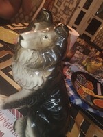37 *27 cm orosz porcelán skótjuhász !