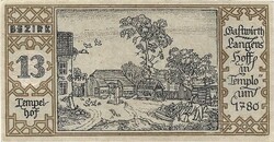 50 pfennig 1921 Berlin 13. kerület Tempelhof UNC