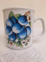 Regi Apulum porcelan szilvas bogre