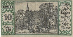 50 pfennig 1921 Berlin 10. kerület Beblendorf