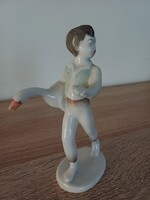 Hollóházi Ludas Matyi porcelán figura