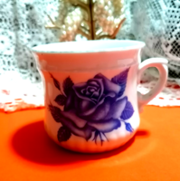 Vintage kékrózsás, gyönyörű bögre