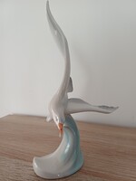 Hollóházi sirály porcelán figura